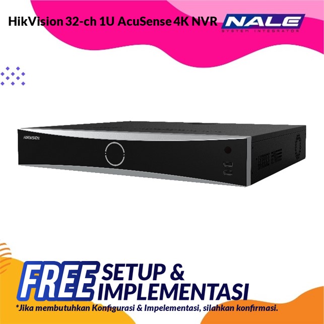 DS-7716NXI-I4-S Hikvision 32-ch 1U AcuSense 4K NVR (DS-7716NXI-I4/S) - Gambar 1