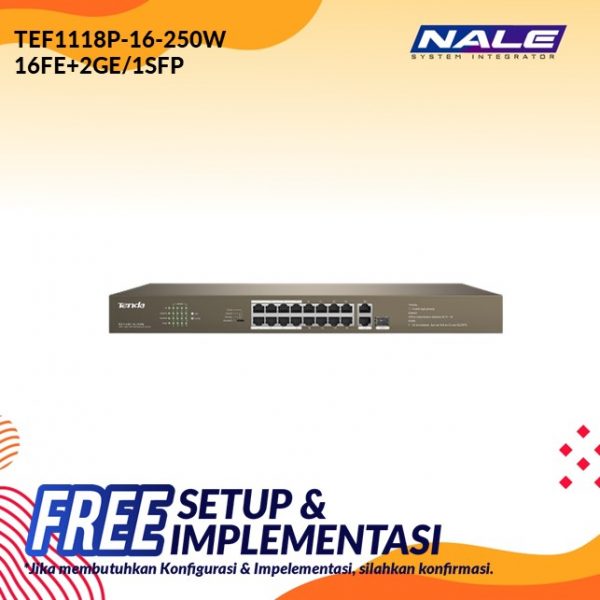 TEF1118P-16-250W 16FE+2GE/1SFP